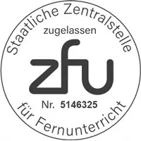 ZFU-Logo – staatliche Zertifizierungsstelle für Fernunterricht